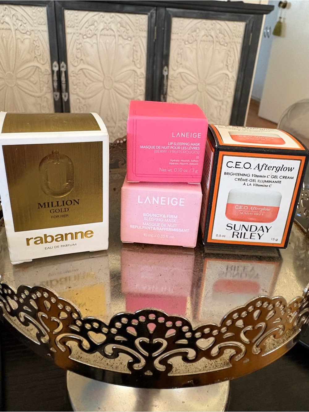 LANEIGE- Hydrating Lip Care, Rabanne Million Gold Perfume, Sunday Riley CEO